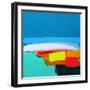 Lime and Red landscape-Angie Kenber-Framed Giclee Print