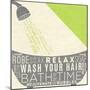 Lime Bath Time I-SD Graphics Studio-Mounted Art Print