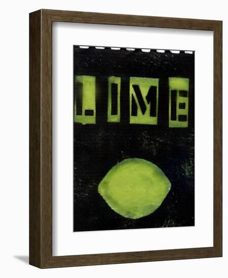 Lime collage-Ricki Mountain-Framed Art Print