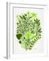 Lime Garden-Cat Coquillette-Framed Giclee Print