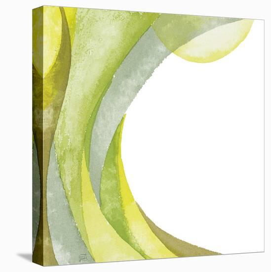 Lime Geometric I-Chris Paschke-Stretched Canvas