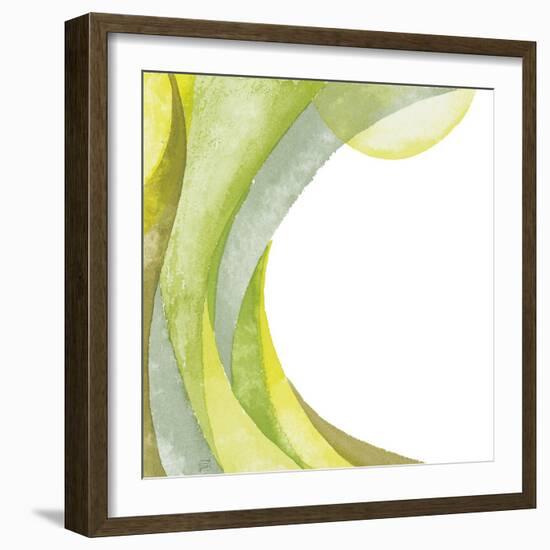 Lime Geometric I-Chris Paschke-Framed Premium Giclee Print