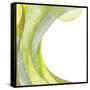 Lime Geometric I-Chris Paschke-Framed Stretched Canvas