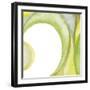 Lime Geometric II-Chris Paschke-Framed Giclee Print