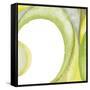 Lime Geometric II-Chris Paschke-Framed Stretched Canvas