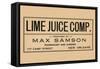 Lime Juice Comp.-null-Framed Stretched Canvas