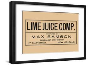 Lime Juice Comp.-null-Framed Art Print