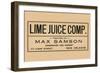 Lime Juice Comp.-null-Framed Art Print