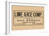 Lime Juice Comp.-null-Framed Art Print