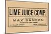 Lime Juice Comp.-null-Mounted Art Print