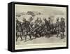 Lime-Juice Parade of the 33rd Punjab Infantry, Makin, Waziristan-Robert Barnes-Framed Stretched Canvas