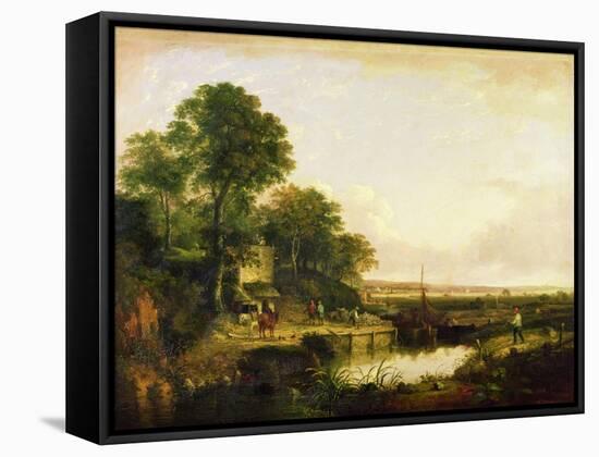 Lime Kilns-William Traies-Framed Stretched Canvas