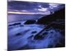 Lime Liln Lighthouse at dusk, Lime Liln State Park, San Juan Island, Washington, USA-Charles Gurche-Mounted Photographic Print