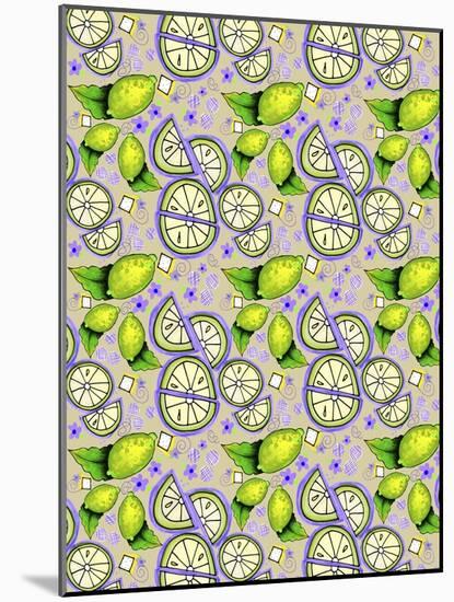 Lime Moscow Mule Flowers-Cyndi Lou-Mounted Giclee Print