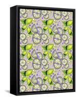 Lime Moscow Mule Flowers-Cyndi Lou-Framed Stretched Canvas