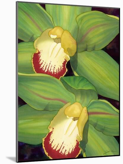 Lime Orchid I-Jason Higby-Mounted Art Print