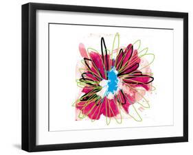 Lime Spash Flower-Elle Stewart-Framed Art Print