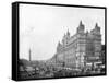 Lime Street, Liverpool, England, Late 19th Century-John L Stoddard-Framed Stretched Canvas