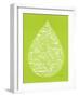 Lime Water Drop-Cat Coquillette-Framed Premium Giclee Print