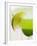Lime Wedge on Cocktail Glass with Sugared Rim-null-Framed Photographic Print