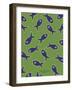 Lime With Purple Fish-Cindy Wider-Framed Giclee Print