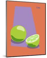 Lime-ATOM-Mounted Giclee Print