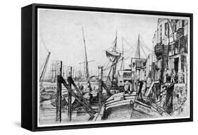 Limehouse, 19th Century-James Abbott McNeill Whistler-Framed Stretched Canvas