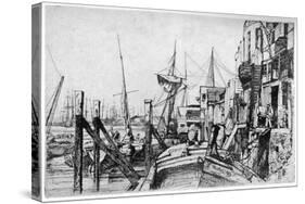 Limehouse, 19th Century-James Abbott McNeill Whistler-Stretched Canvas