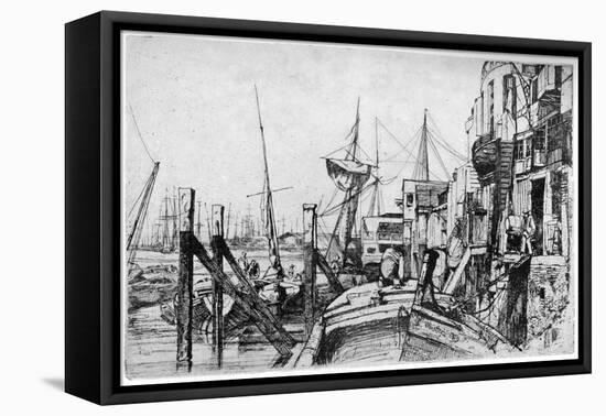 Limehouse, 19th Century-James Abbott McNeill Whistler-Framed Stretched Canvas