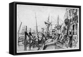 Limehouse, 19th Century-James Abbott McNeill Whistler-Framed Stretched Canvas