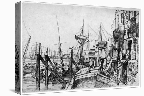 Limehouse, 19th Century-James Abbott McNeill Whistler-Stretched Canvas