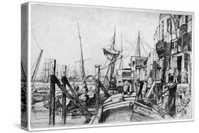 Limehouse, 19th Century-James Abbott McNeill Whistler-Stretched Canvas