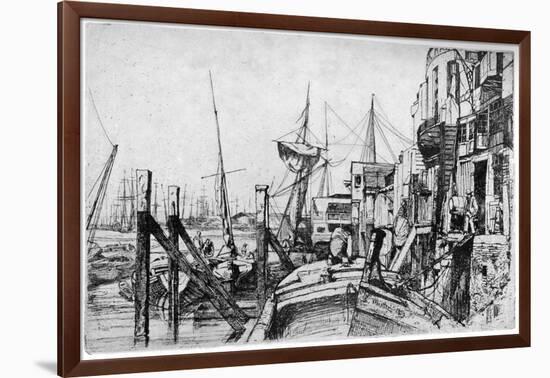 Limehouse, 19th Century-James Abbott McNeill Whistler-Framed Giclee Print