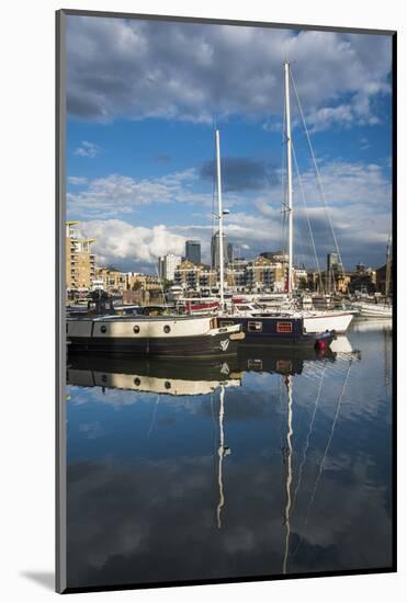 Limehouse Basin, London Borough of Tower Hamlets, East London, England, United Kingdom, Europe-Matthew Williams-Ellis-Mounted Photographic Print