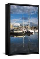 Limehouse Basin, London Borough of Tower Hamlets, East London, England, United Kingdom, Europe-Matthew Williams-Ellis-Framed Stretched Canvas