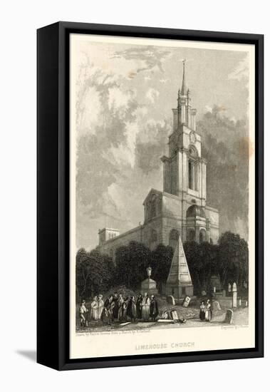 Limehouse Church; St Anne's Church, Limehouse, London-Hablot Knight Browne-Framed Stretched Canvas