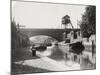 Limehouse Cut Looking South from Commercial Road, Stepney, London, C1925-null-Mounted Photographic Print