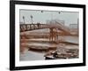 Limehouse Pier, Poplar, London, 1908-null-Framed Photographic Print