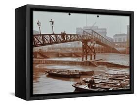 Limehouse Pier, Poplar, London, 1908-null-Framed Stretched Canvas