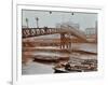 Limehouse Pier, Poplar, London, 1908-null-Framed Photographic Print