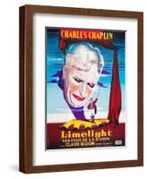 LIMELIGHT (aka LIMELIGHT LES FEUX DE LA RAMPE), French poster art, Charles Chaplin, 1952-null-Framed Art Print