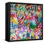 Limelight-Abstract Graffiti-Framed Stretched Canvas