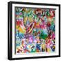 Limelight-Abstract Graffiti-Framed Giclee Print