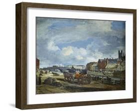 Limerick: Charlotte Quay and George's Quay, Matthew Bridge and the Customs House-William Turner Lond-Framed Giclee Print