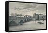 Limerick - Thomond Bridge and King Johns Castle, 1896-null-Framed Stretched Canvas