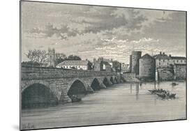 Limerick - Thomond Bridge and King Johns Castle, 1896-null-Mounted Giclee Print