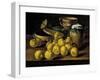 Limes, a Box of Jelly and Recipients-Luis Egidio Meléndez-Framed Giclee Print