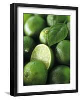 Limes, Several Whole and One Halved-Vladimir Shulevsky-Framed Photographic Print