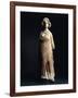 Limestone and Stucco Feminine Statue, Iranian Art of the Parthians, 1st-2nd Century A.C.-null-Framed Giclee Print