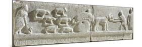 Limestone Bas-Relief Showing Transhumance Scene, from Sulmona, Italy BC-null-Mounted Giclee Print